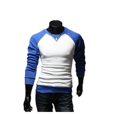 

Zogaa New Korean Mens T-shirt Raglan Sleeve Matching Color Slim