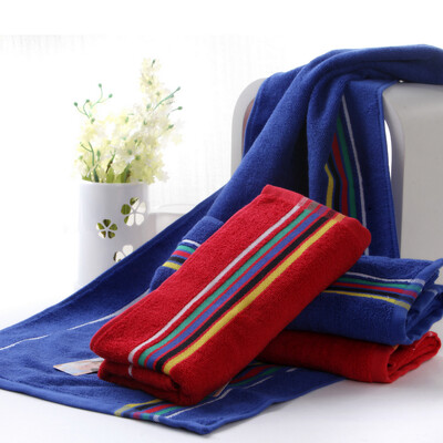 

Vogue Jieyu хлопковое полотенце удлиненное утолщение фитнес-спортивное полотенце, вытирая полотенце для здоровья 38 * 110 см 2 шт. (Красный + синий)