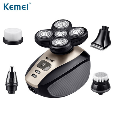 

5 in 1 Electric Shaver 5 Blade Heads Electric Shaving Rechargeable Razors Multifunction Men Face Care Washable