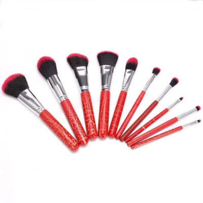 

10Pcs Leopard Make up Brushes Set Powder Foundation Contour