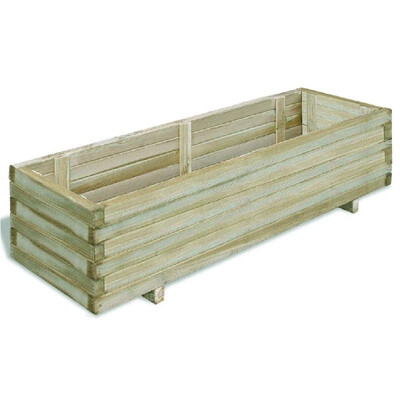

Rectangular Wooden Planter 120 x 40 x 30 cm