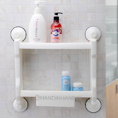 

MyMei Bathroom Storage 2 Layers Shelf Stand Organization With Drawer New Clean 95229