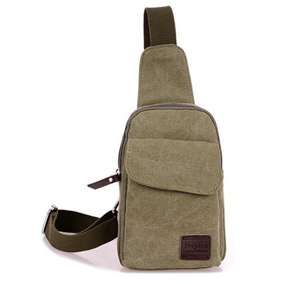 

D.jiani ™ Casual canvas satchel chest bag sports
