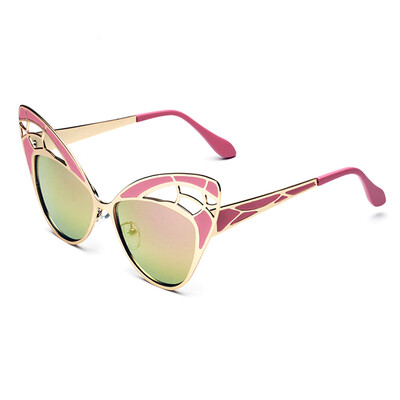 

FEIDU Newest Fashion Women Butterfly Cat Eye Sunglasses Brand Designer Metal Frame Sun Glasses Vintage Oculos De Sol