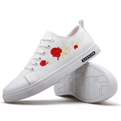 

Summer&autumn canvas shoes mens shoes mens casual shoes mens students flat breathable shoes mens Korean version of the tre