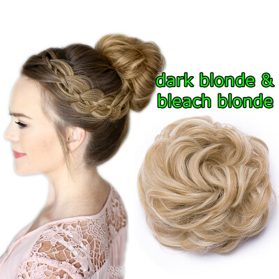 

Curly Wave Thickening Hair Bun Heat Resistant Short Ponytail Holder Hair Extension Cabello Extensión Peluca Cheveux Extension