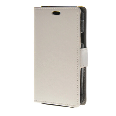 

MOONCASE Synthetic Leather Flip Wallet Card Slot Bracket Back чехол для Samsung Galaxy Xcover 3 SM-G388F White
