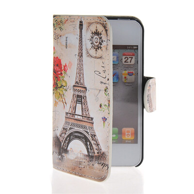 

MOONCASE Scenic Design Leather Side Flip Wallet Card Slot Pouch Stand Shell Back ЧЕХОЛ ДЛЯ Apple iPhone 4 4S