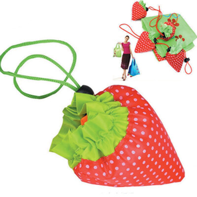 

Lady Cute Eco Shopping Bag Strawberry Reusable Foldable Tote Bag Shopper