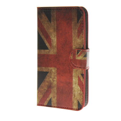 

MOONCASE UK British Flag Leather Side Flip Wallet Card Slot Stand Pouch Case Cover for LG Leon 4G LTE / C40 a09