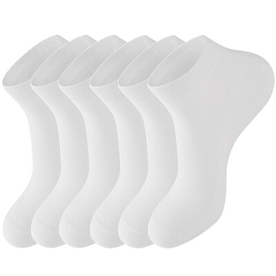 

LifeWheel Men Mesh Breathable Cotton Casual Athletic Summer Short Socks 6 Pair