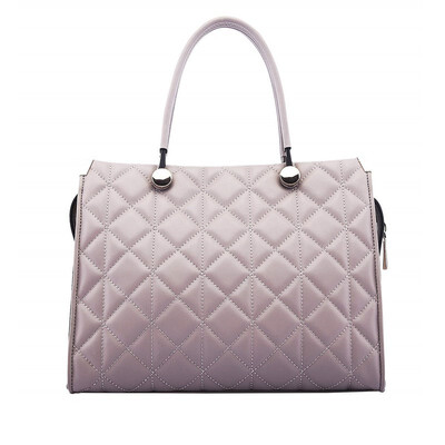 

New trend in 2018Womens rhombic leather tote