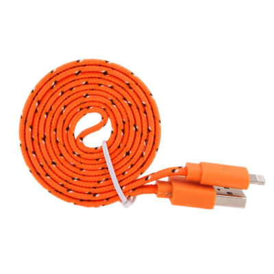 

3/6/10Ft Durable Braided Flat 8Pin Double-sided USB Data Sync Charger Cable Cord for iPhone 5 5S 6 6S Plus iPad 4 5 Air iOS9