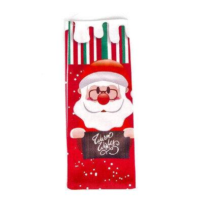 

Christmas Wine Bottle Cover Bag Santa Claus Snowman Champagne Wrap Clothes for Table Holiday Decorations Gift