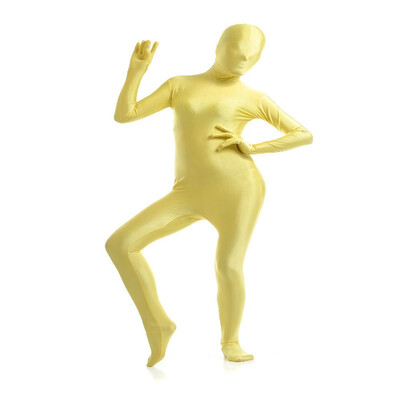 

Womens Spandex Zentai Full Bodysuit Dark Blue Lady Back Zipper Tights Dancewears Womens Catsuit Fancy Halloween Costumes