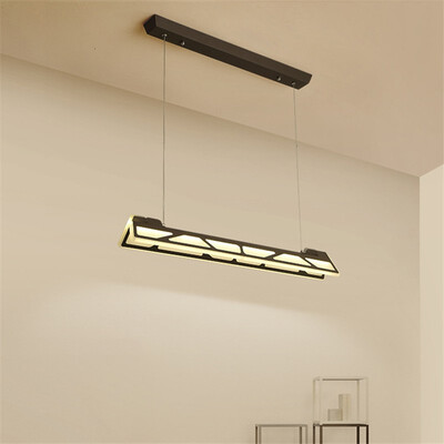 

Baycheer HL487487 Modern Acrylic Shade 2 Light LED Linear Chandelier