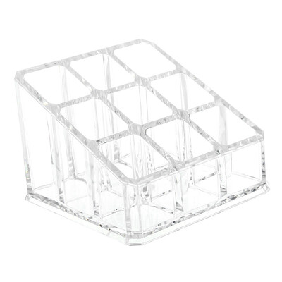 

UpperX Makeup 9 Lipstick Acrylic Storage Display Stand Case Rack Holder Organizer