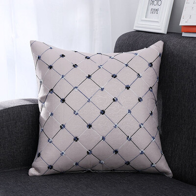 

1PC Grid Bed Sofa Throw Pillow Cushion Case Home Decor Square Washable Multicolored High Quality Home Decor