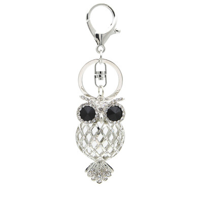 

Crystal Piercing Owl Charms Twinkle Night Owls Phone Case Straps Shining Rhinestones Keychain Glittered Diamonds Pendant Jewelery