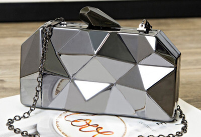 

Fashion Women New Design Girls Shoulder Crossbody Bags Diagonal Quality ABS Lady Handbags Hard shell Chains Biamond Small Bag