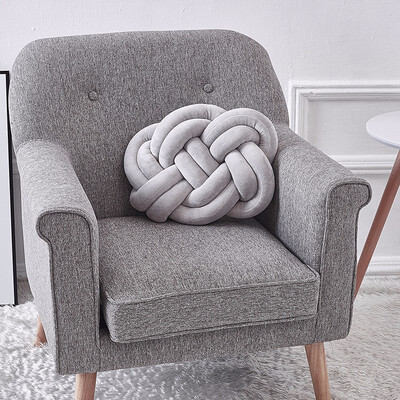 

Lovely Velvet Knotted Braided Cushion Ball Chunky Pillow Handmade Knotted Home Decor Modern Brief Decor Pillow 4030cm 6 Colors