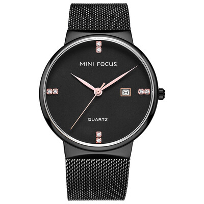 

BOFUTE Male Watches Fashion Casual Watch Quartz Watches Japanese Movement Calendar Waterproof Metal Mesh Belt 0181G