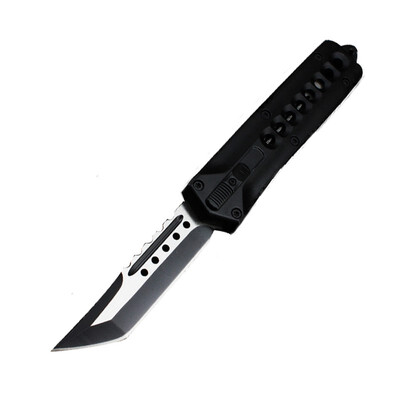 

Newest C07 Automatic Knife Tactical Aluminum Alloy 440c double action camping Knives self-defense rescue mens Hand tools 1pcs