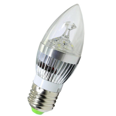 

MyMei E27 3W 3LED High Power LED Chandelier Candle Light Bulb Lamp AC 85-265V White