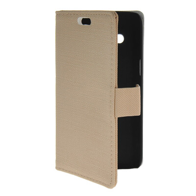 

MOONCASE Slim Leather Flip Wallet Card Pouch with Kickstand Shell Back ЧЕХОЛ ДЛЯ Samsung Galaxy Core 4G G3518 Beige