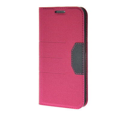 

MOONCASE Fashion Leather Side Flip Wallet Card Holder Stand Pouch Case Cover for Samsung Galaxy S6 Edge Hot pink