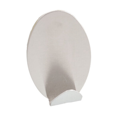

UpperX 2 x Home Family Stainless Steel Oval 15kg Load Sticky Hooks