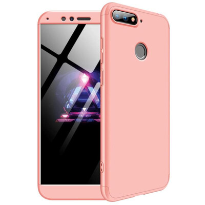 

MOONCASE Huawei Honor 7AY6 2018 three-section all-inclusive shield - pink