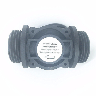 

2PCS Water Flow Sensor Fuel Flow Meter Water Meter Sensor Flowmeter Water Sensor Counter Indicator Hall Effect Sensor 1-60LMIN