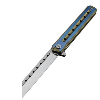 

Tactical Pocket Knife Titanium Alloy Ball Bearing System D2 Folding knives outdoor camping adventure Hand tool