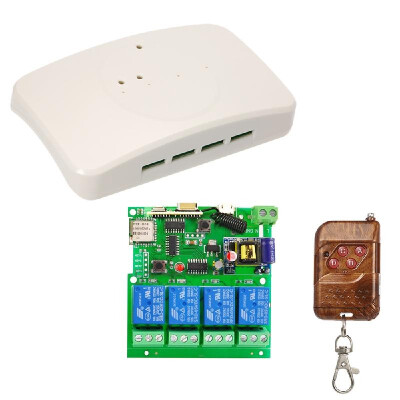 

eWeLink 433Mhz Smart Remote Control Wireless Switch Universal Module 4ch DC 5V AC85-220V Wifi Switch with Shell Timer Phone APP Rem