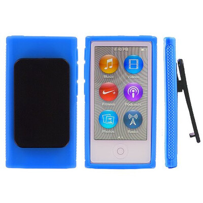 

ANiceSellerTM Color TPU Rubber Skin Case Cover with Belt Clip for iPod Nano 7th Gen 7 7G