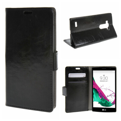 

MOONCASE LG G4 Beat G4S ЧЕХОЛ ДЛЯ Flip Leather Wallet Card Holder Bracket Back Pouch Black 03