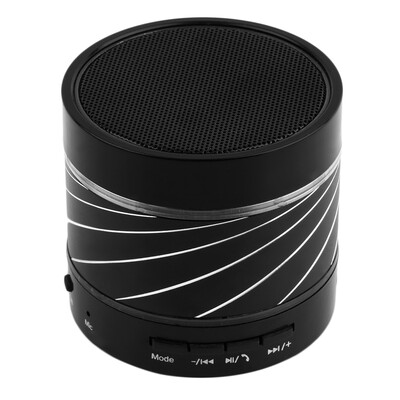 

Portable LED Mini Wireless Bluetooth Speaker Stereo Bass Mic for Smartphone Black