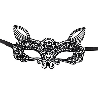 

Black Lace Eye Mask Luxury Romantic Valentine Masquerade Fancy Dress Up Ball Halloween Party Costume
