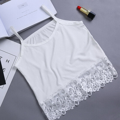 

Sexy Womens Sleeveless Lace Vest Tank Tops Blouse Camisole Crop Top