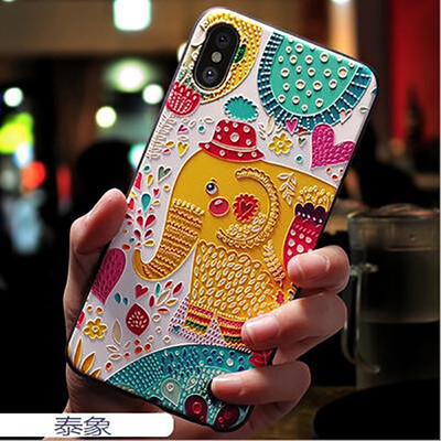 

Phone cases For iphone 5S covers Silicone Soft TPU 3D Emboss Patterned Fitted cases