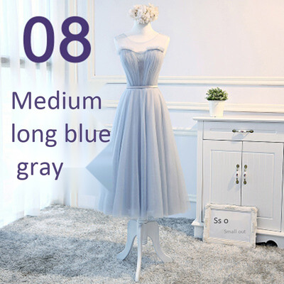 

Bridesmaid Dress 2018 Elegant Long Wedding Sisters Group Gray Bridesmaid Dress Female Party Evening Dress