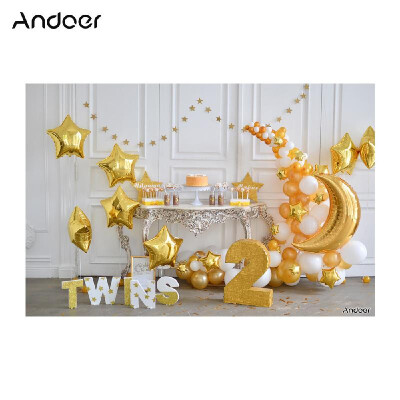 

Andoer 21 15m7 5ft First Birthday Backdrop Cake Balloon Photography Background Baby Kids Photo Studio Pros