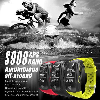

IP68 Waterproof Sports Smart Bracelet BT GPS Waterproof Wristband Strap