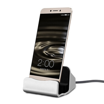 

USB Charging base dock station For iPhone X 7 8 cable sync cradle charger base for Samsung Huawei Xiaomi USB type c plug bracket