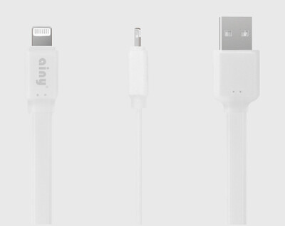 

Кабель Ainy FA-032B с двусторонним USB-коннектором для Apple iPad/iPhone/iPod белый