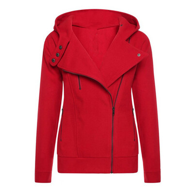 

CT&HF Women Casual Cotton Zipper Hoodie Coat