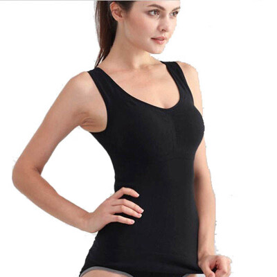 

1PCS Genie Bra Cami Tank Top Women Body Shaper Removable Shaper Underwear Slimming Training Vest Corset OPP Bag