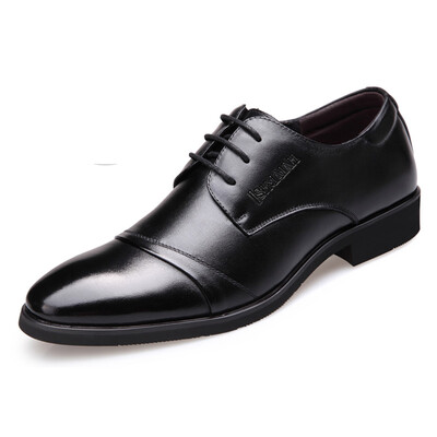 

Ishmaiah business casual leather shoes are wearing breathable belt pointed men wedding shoes 778-brown -44