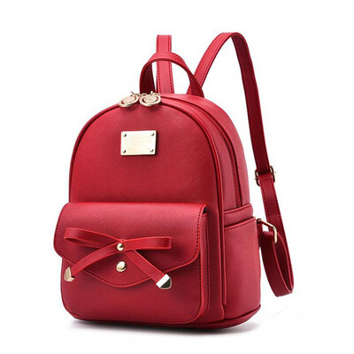 

SMOOZA Ladies backpack shoulder bag Korean version of the influx of women bag school PU leather backpack